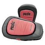 Ronin Coaching Mitts Long Curved Gel Padded - pink/gray