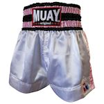 Muay Thai Short - White/Pink